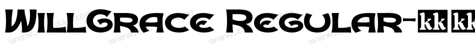 WillGrace Regular字体转换